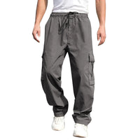 New Summer Men's Loose Fit Straight Leg Casual Pants - European & American Style Youth Fashion" cargo pants  mens pants
