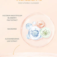 Vitamin C Facial Cleanser Skin Deep Cleansing Moisturizing Blackhead Removal Skincare Face Wash Foam Face Cleanser Skin Care