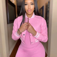 CM.YAYA Women Faux Leather Striped Side Baseball Single Breasted Jacket Winter Autumn INS Streetwear Active Outcoat