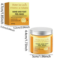 50g Turmeric Vitamin C Hand and Foot Mask, Plant Care, Moisturizing and Moisturizing, Instant Wash, Smooth Repair, Light Skin Nutrition, One Step Fresh Skin