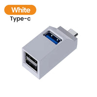 Elough HUB USB Type C High Speed Cable Splitter USB 3.0 Multipuertos HUB Adapter Extender For PC Portable USB Disk Card Reader
