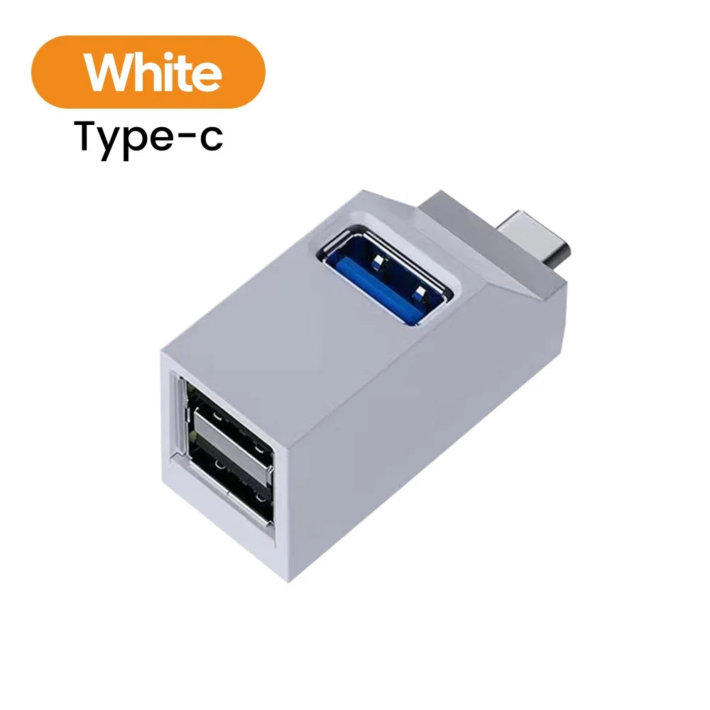 Elough HUB USB Type C High Speed Cable Splitter USB 3.0 Multipuertos HUB Adapter Extender For PC Portable USB Disk Card Reader