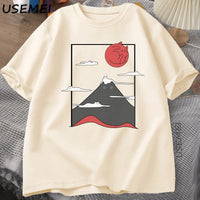 Funny Cat Graphic T Shirts Japanese Cat Graphic Tee Cotton Printed Short Sleeve Tees Men Women Harajuku Hight Qualty Clothes