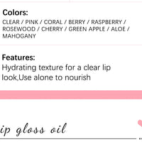 Moisturizing Lip Balm Original Lip Oil Gloss Care of the Lips Benetitnt for Lips Plumping Exfoliating Pink Plumping Gloss Oil