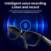AI Smart Glasses 5 Million Pixels Recording Videos Photo Recognition Answer Translation 290mAh IP66 Waterproof Bluetooth Glasses