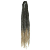 24 inch Synthetic Double Ended Dreadlock Extensions Brownish Blonde Fake Dreads Extensions Reggae Hippie Dreads for Women