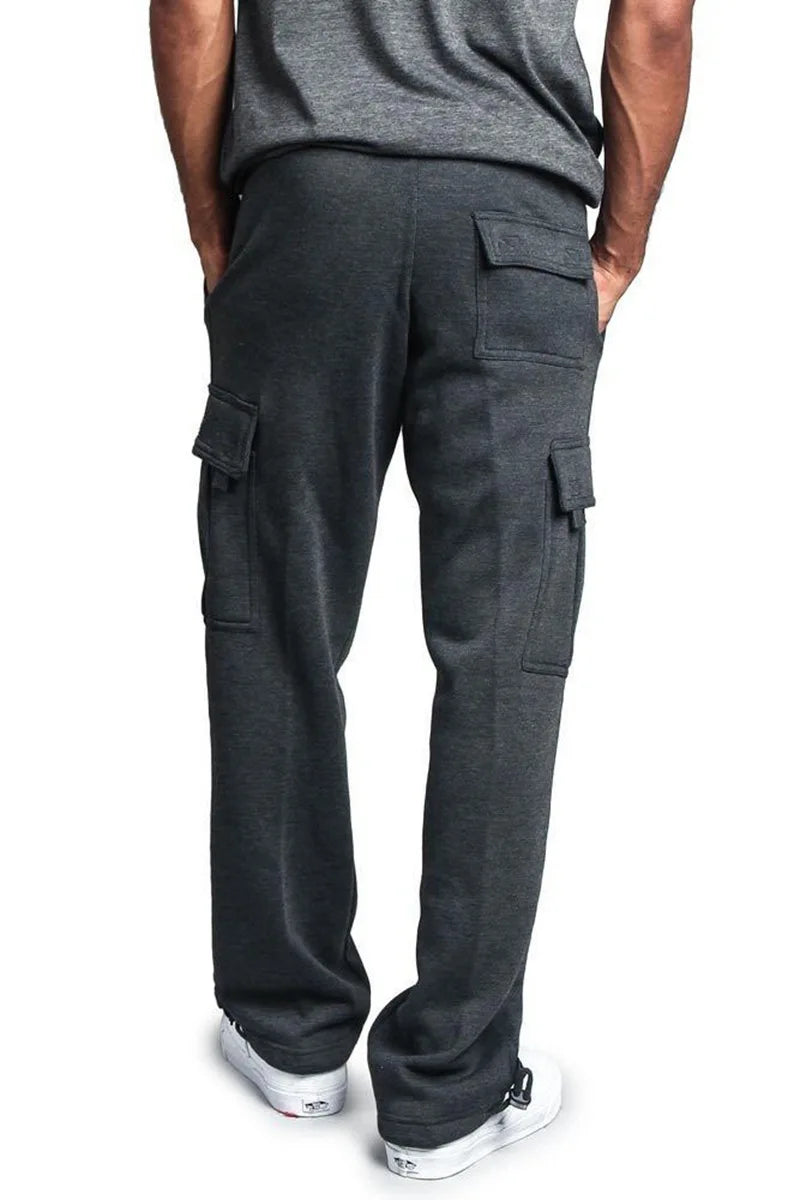 Men Cargo Loose Pants Spring Summer Male Retro Vintage Full Loose Wide Leg Pant LXDZ-ZL-5