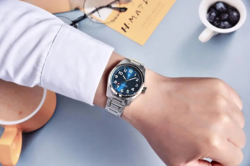 2025 PAGANI DESIGN Luxury Pilot Automatic Mechanical Watch 38MM Sapphire Waterproof Watch for Men Relogio Masculino PD1717 V2