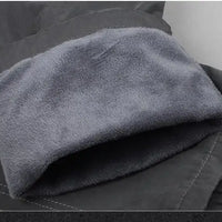 Autumn Winter Mens Cargo Pants Fleece Warm Trousers Cotton Pants Insulated Hiking Running Pants Man Multiple Pockets