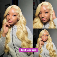 250% Lace Frontal Wig 613 Blonde 13x4 13x6 Body Wave Lace Front Wig Preplucked Brazilian Lace Front Human Hair Wig 28 32 38 Inch