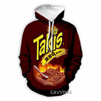 Takis  3D Printed Fashion Hoodies Hooded Sweatshirts Harajuku Hoodie Sweatshirts Tops Clothing for Women/men  L2