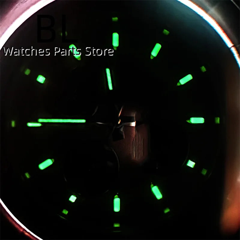 BLIGER/Sterile Gray Dial Chronograph VK63 Quartz Men's Watch 39mm Sapphire Case Black Bezel Luminous Stanless Steel/Rubber Strap