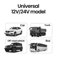 Elough Retractable Car Charger 5 in 1 Fast Charging Car Charger Retractable Cable 2 type c Ports Car Charger Adapter Compatible