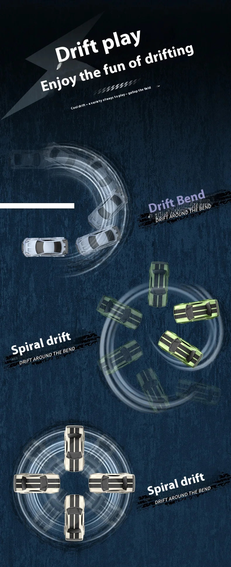 RC Drift Car 1/64 Mini Rc Car 4x4 Full Proportion Control 15KM/H High-Speed Vehicle Mini RTR Racing Model Boy Toy Gift