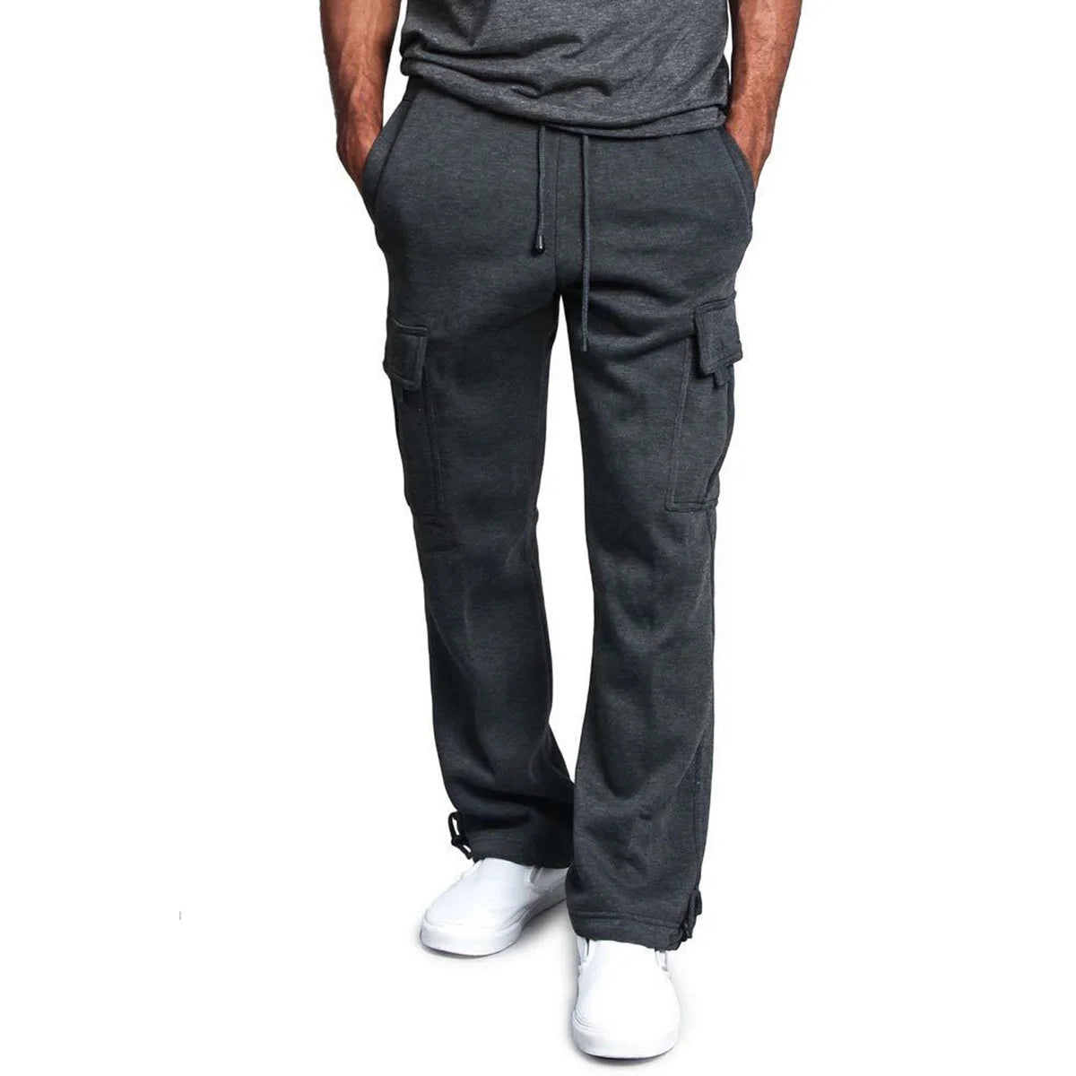 Men Cargo Loose Pants Spring Summer Male Retro Vintage Full Loose Wide Leg Pant LXDZ-ZL-5