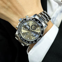 AOKULASIC Top Brand Fashion Men Wristwatch Automatic Mechanical Watches Day Display Reckon By Time Luminous Waterproof Watch
