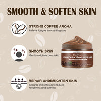 Coffee Scrub Body Exfoliating Black Pigment Cleansing Elbow Underarm Knee Reduces Rough Dull Dead Skin Scrub Cleansing Cream