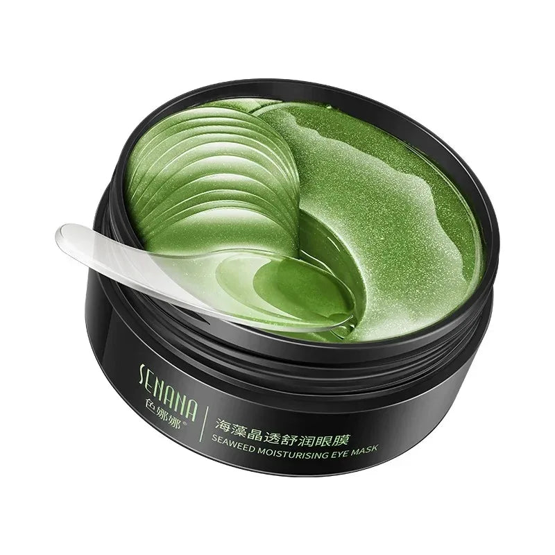 Gold and Seaweed Eye Mask Provides Long-lasting Hydration Locks in Moisture Nourishes and Softens The Skin Eliminating Puffiness