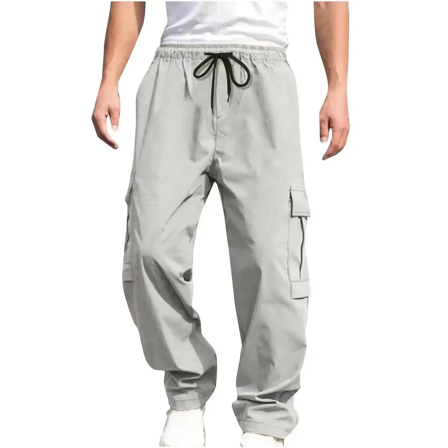 New Summer Men's Loose Fit Straight Leg Casual Pants - European & American Style Youth Fashion" cargo pants  mens pants