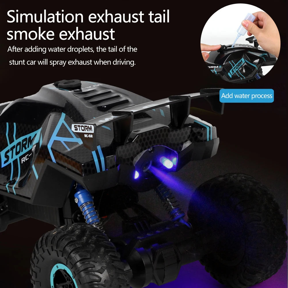 1:16 RC Car  2.4G Four Wheel Drive High-Speed Remote Control Drift Racing Car With LED Lights 4WD RC Car Model Toys for Boys Kid