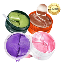 240pcs=120pairs Eye patches Hyaluron Acid & Gold & Seaweed & Black Pearl Hydrating Moisturizing Crystal Collagen Gel Eye Mask