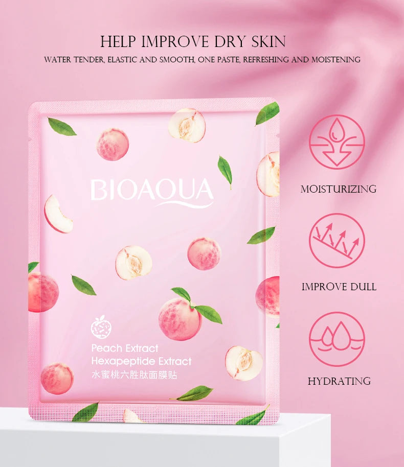 30pcs BIOAQUA skincare Face Masks Women Face skin care Sheet Mask Moisturizing Anti-wrinkle Hydrating Snail Korean Facial Mask