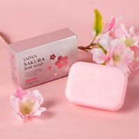 Laikou Sakura Handmade Facial Soap Cleans Skin Shower And Removes Bacteria 99.9% Travel Be Carried For Adults And Children 90g