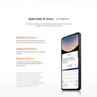 Xiaomi Redmi Note 14 Global Version MediaTek Helio G99-Ultra 108MP AI Camera 6.67" AMOLED 120Hz Display 5500mAh