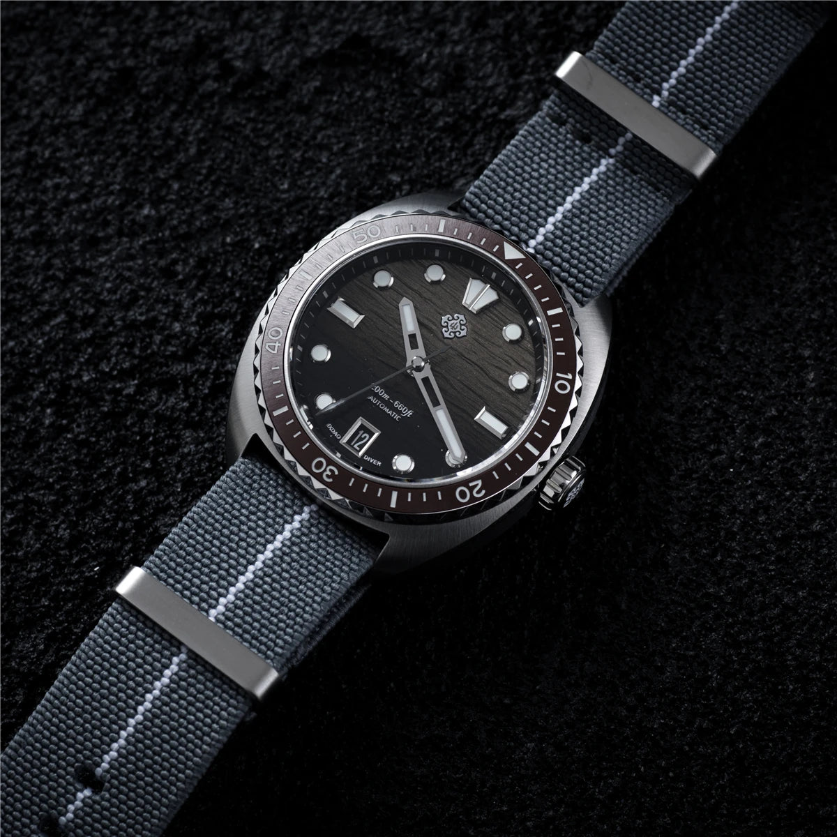 2025 New IXDAO IPOSE Automatic Mechanical Men Watch JD-X07S Dragon Scale Pattern Watch Stainless Steel BWG-9 Diving reloj hombre