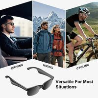 Smart Glasses AI Wireless Glasses With Wireless Speakers HD Call Bluetooth Music Earphones Sports Glasses Black Sunglasses