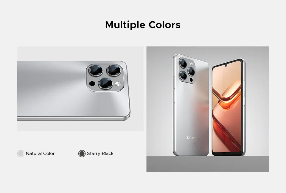 【Brand+】Global Version DOOGEE Note 58 8GB RAM 128GB ROM 6.75" HD+ 90Hz IPS Screen 6250mAh Large battery NFC Android 15