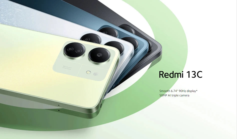 Global Version Xiaomi Redmi 13C MIUI 14 Smartphone MTK Helio G85 Octacore 50MP Camera 5000mAh 90Hz 6.74" Display