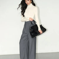 Multicolor Office High-waisted Wide-leg Suit Pants Women's 2025 Autumn Loose and Drape Casual Straight Mopping Trousers