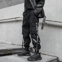 Harajuku Fashion Techwear Men's Cargo Pants Hip Hop Punk Male Clothing Streetwear Joggers High Street Holiday Casual Trousers