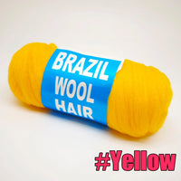70g/ball Brazilian Wool Hair Yarn for Braiding Synthetic Artificial Senegalese Twisting Wig Hair Attachment Knitting Salon