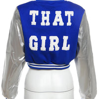 Kliou Letter Shape Patchwork Coats Women Casual Classic Panelled Long Sleeve Single Breasted Croped Jacket Female Street Outwear