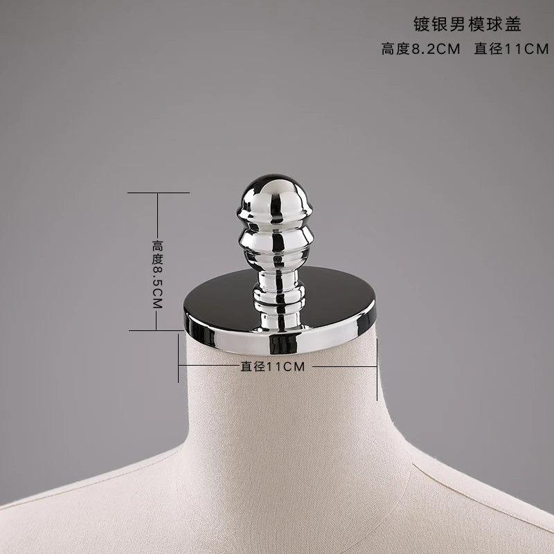 Female Male & Kids Electroplated Head Cover Mannequin Caps Accessories For Mannequins Props