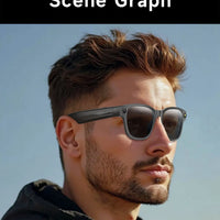 Smart Video Glasses Myopia Prescription Anti Shake Video Recording WIFI Bluetooth Transmission Object Recognition Smart Glasses