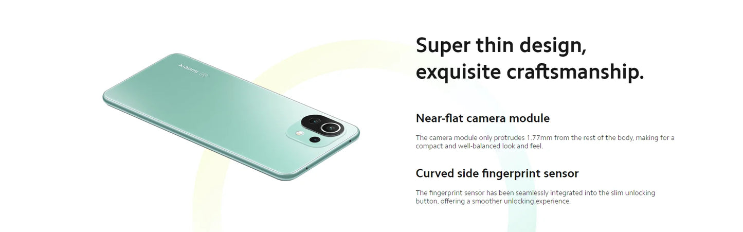 Xiaomi mi 11 Lite smartphone Cell Phones 5G  AMOLED Snapdragon 780G 64MP Full Screen 90HZ used phone