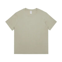 Men's 230g Heavy Cotton Short-sleeved T-shirt Men Pure Cotton Loose Solid Color Bottoming Shirt Trendy Man T-shirt Tops Clothes