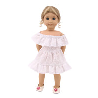 Baby Girls Dress Dolls Clothes Daily Fashion Dress For 18 inch American Doll Girl's Accessories 43Cm Baby Reborn,Generation Gift