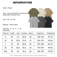 ZODF New Summer Batik Washed T-Shirts For Men Unisex Retro Loose High Street 275gsm Cotton T Shirt Brand Design HY0594