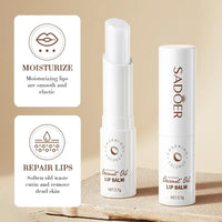 Coconut Lip Balm Lasting Nourishment and Moisture for Men and Women Daily Care Lip Balm
