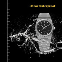 PAGANI DESIGN 2025 New Thin 7mm Fashion Men Quartz Watch V2 Stainless Steel Sapphire 10Bar Waterproof  C3 reloj hombre