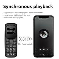 SERVO 2G Small Mobile Phone Bluetooth Dialer Magic Voice Blacklist Low Radiation Bluetooth Headset Mini Cellphone Multilingual