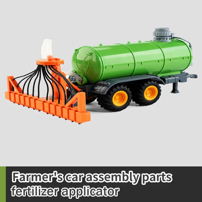 RC Car Tractors Trailer 2.4G Radio Controlled Farm Cars Farming Simulator Truck Miniature Farmer Animal Model Toys Children Boys