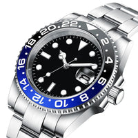 DIY Custom Logo 40MM Sapphire  8215Automatic NH35Mechanical MensRelogio Masculino WristWatch Sterile Dial Ceramic 10Bar Luminous