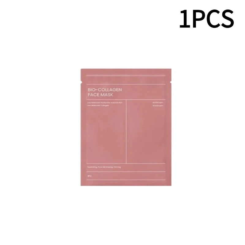 1-5pcs Bio Collagen Face Mask Shrink Pores Deep Hydrating Overnight Mask Moisturizing Refreshing Brightening Face Skin Care