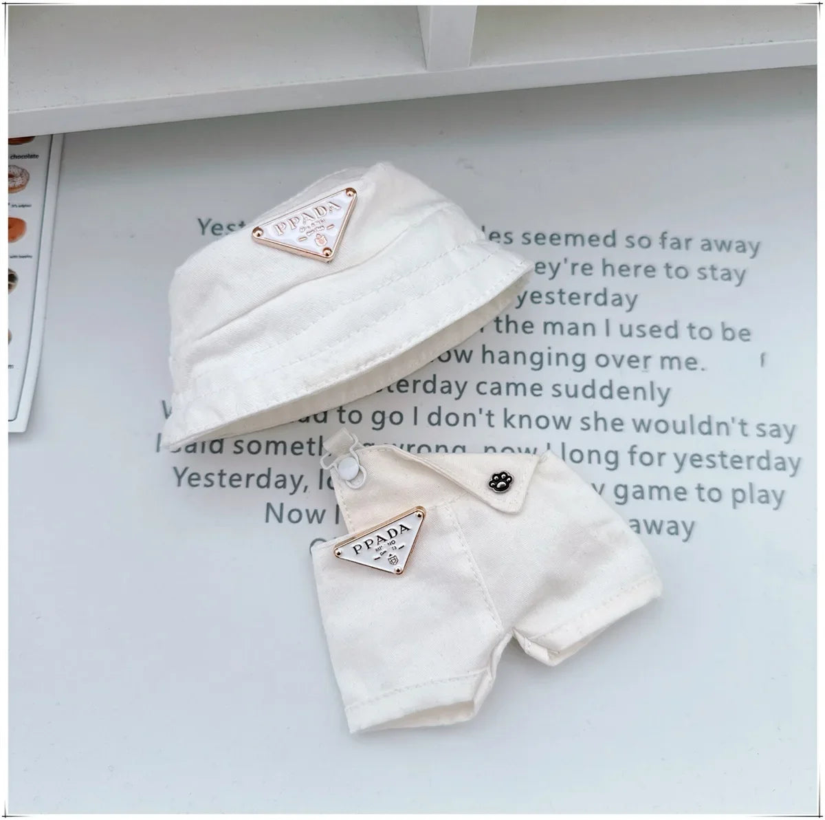 Para 15-17cm Labubu V1 V2 Idol muñeca traje sombrero monos ropa regalo Mini ropa de muñeca de peluche accesorios de atuendo