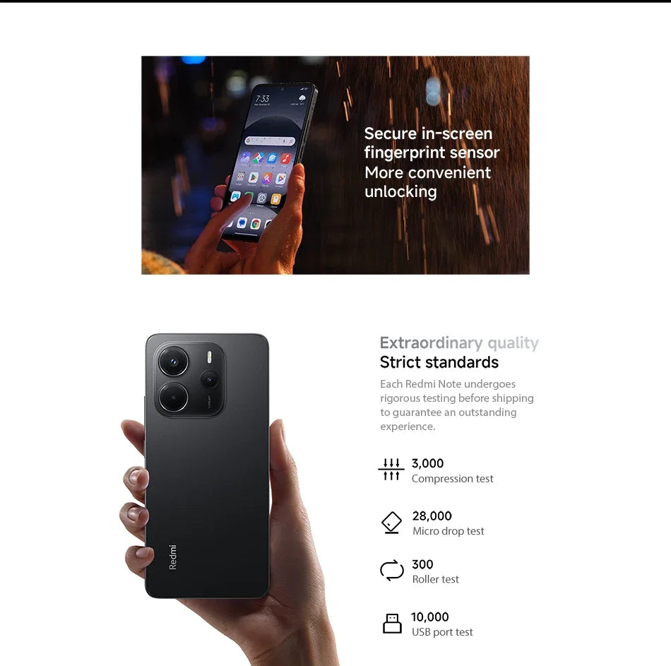 Xiaomi Redmi Note 14 Global Version MediaTek Helio G99-Ultra 108MP AI Camera 6.67" AMOLED 120Hz Display 5500mAh